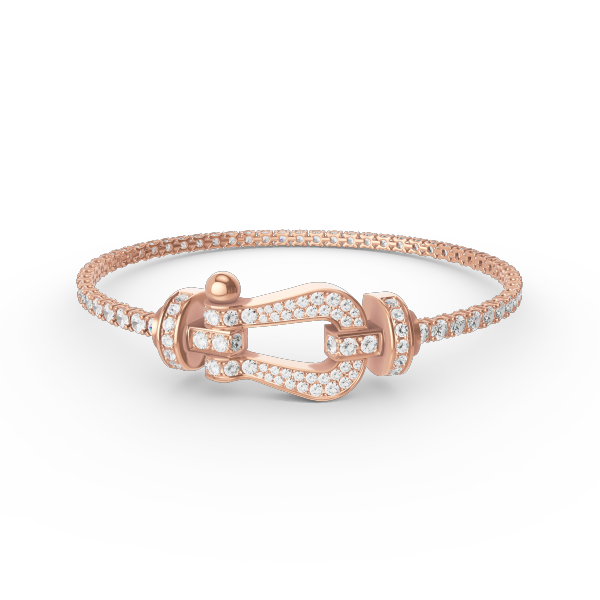 [Pearl Jewelrys]FORCE  LARGE HORSESHOE FULL DIAMOND TENNIS BRACELET